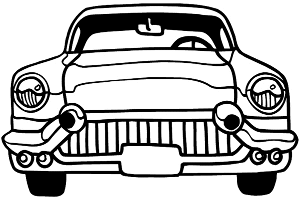 Classic car vinyl sticker. Customize on line. Autos Cars and Car Repair 060-0517  